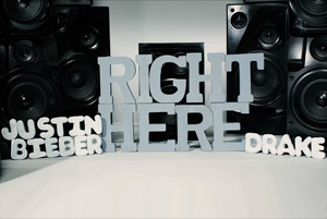Justin Bieber ft. Drake - Right Here [Lyric Video]